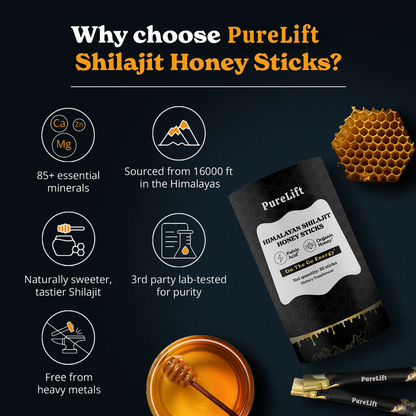 PureLift - Shilajit Honey Sticks