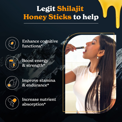 PureLift - Shilajit Honey Sticks