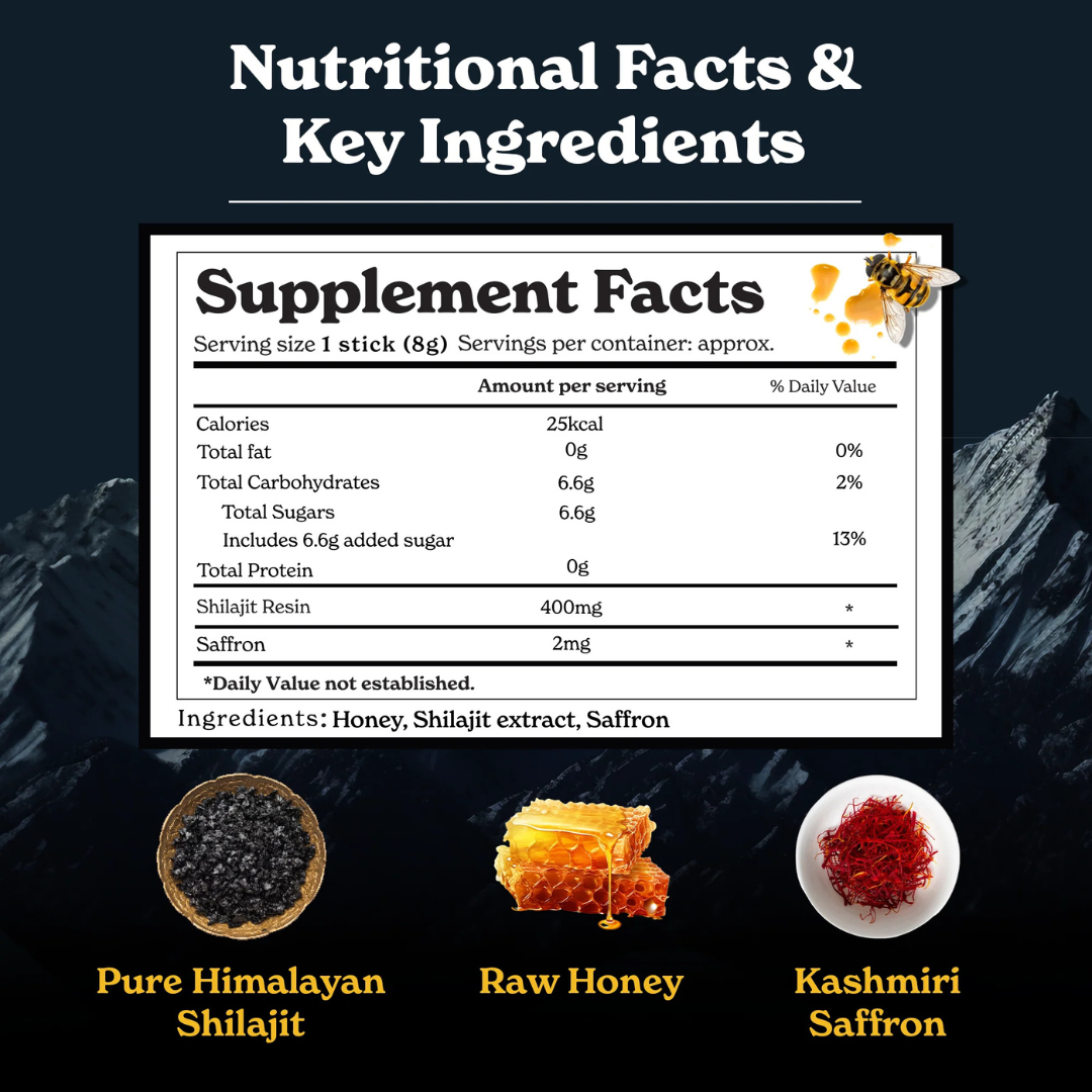 PureLift - Shilajit Honey Sticks
